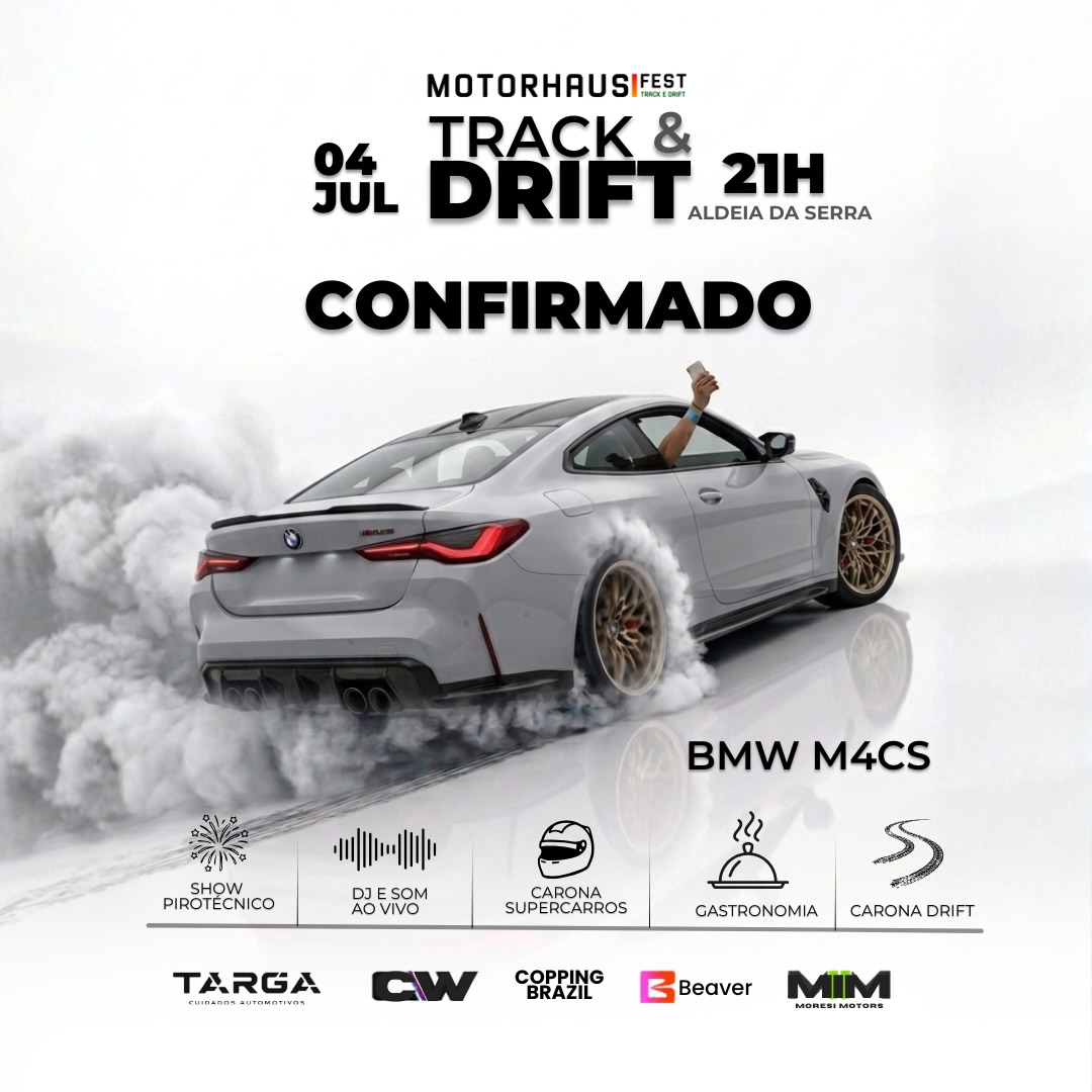 BMW M4 CS em drift